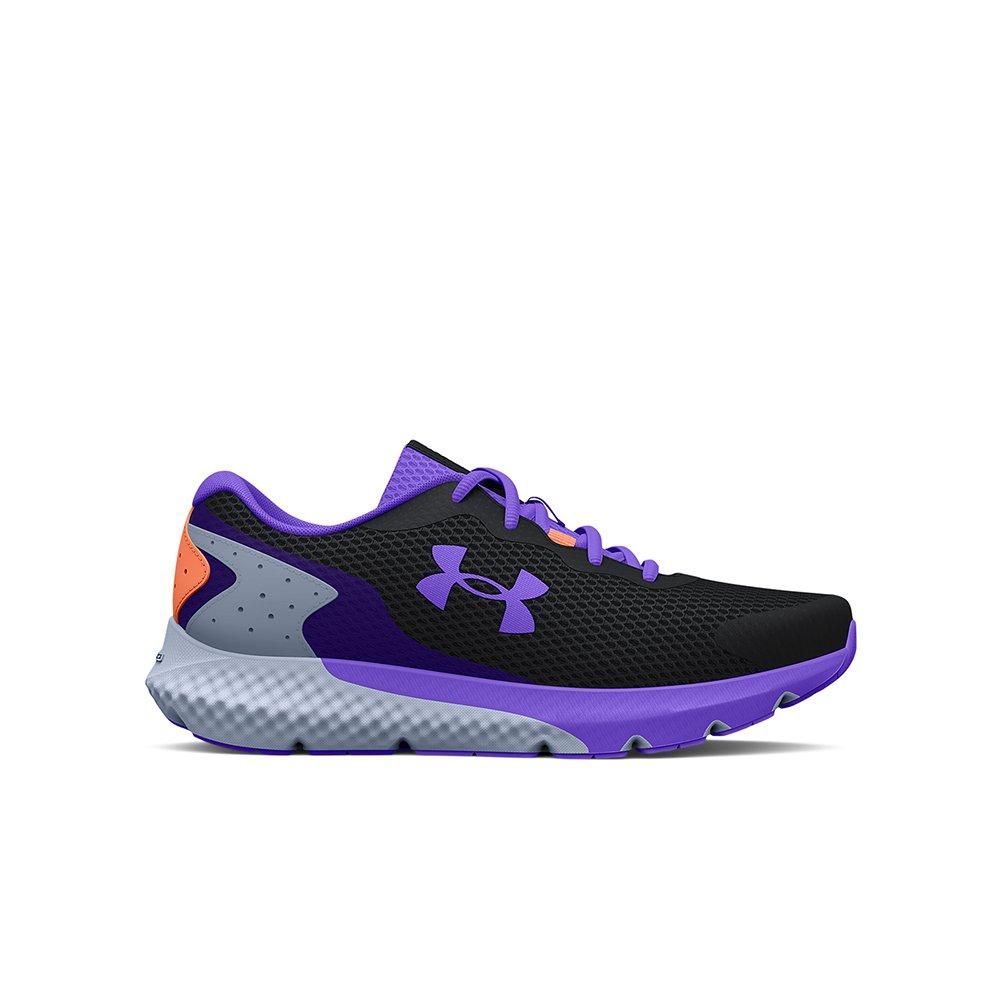 Black and purple under armour outlet shoes